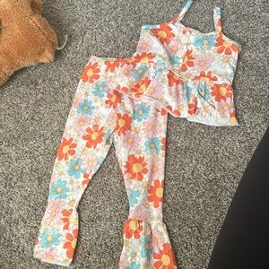 12-18 months daisy hippie two piece outfit